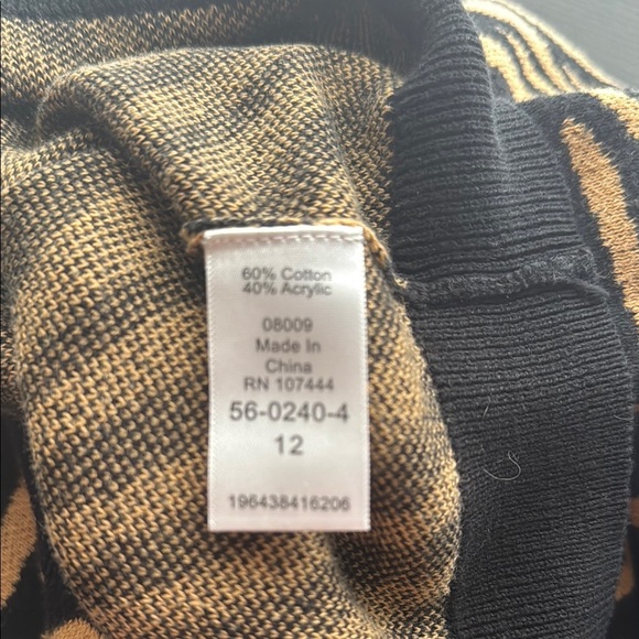 Jessica London Black and Gold Zebra Pattern Top 93 - Picture 8 of 8